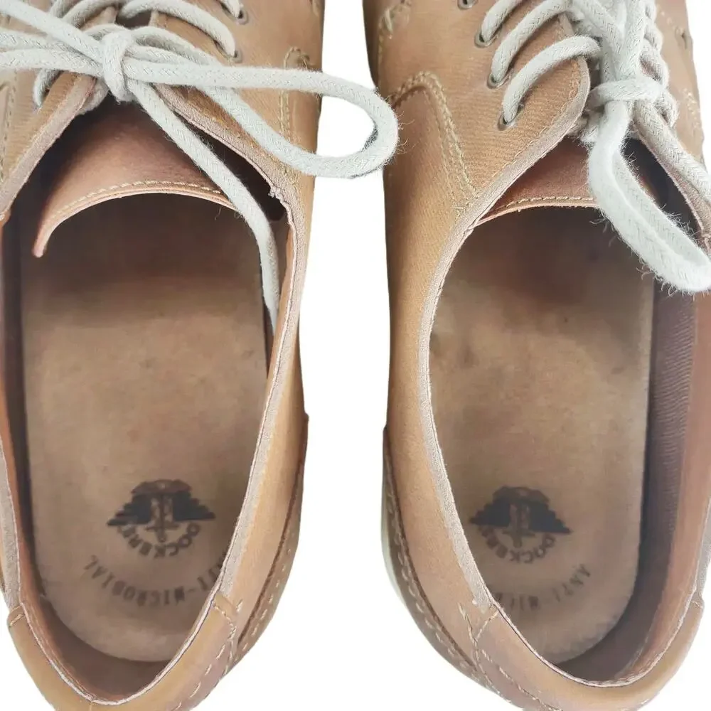 Dockers Murray Cap Toe Men's 13M‎ Tan Faux Leather Oxford Brogues Shoes Preppy